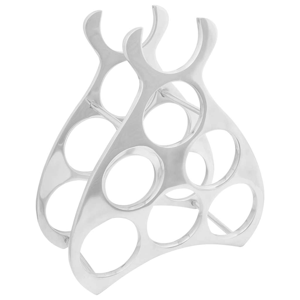 Wine Rack Silver 38 x 33 x 13 cm Aluminium